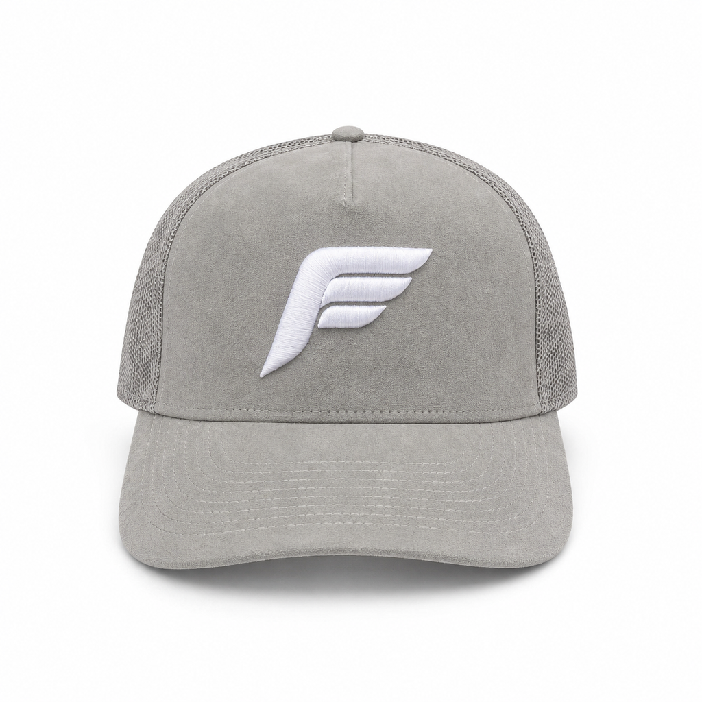 Grey Suede cap
