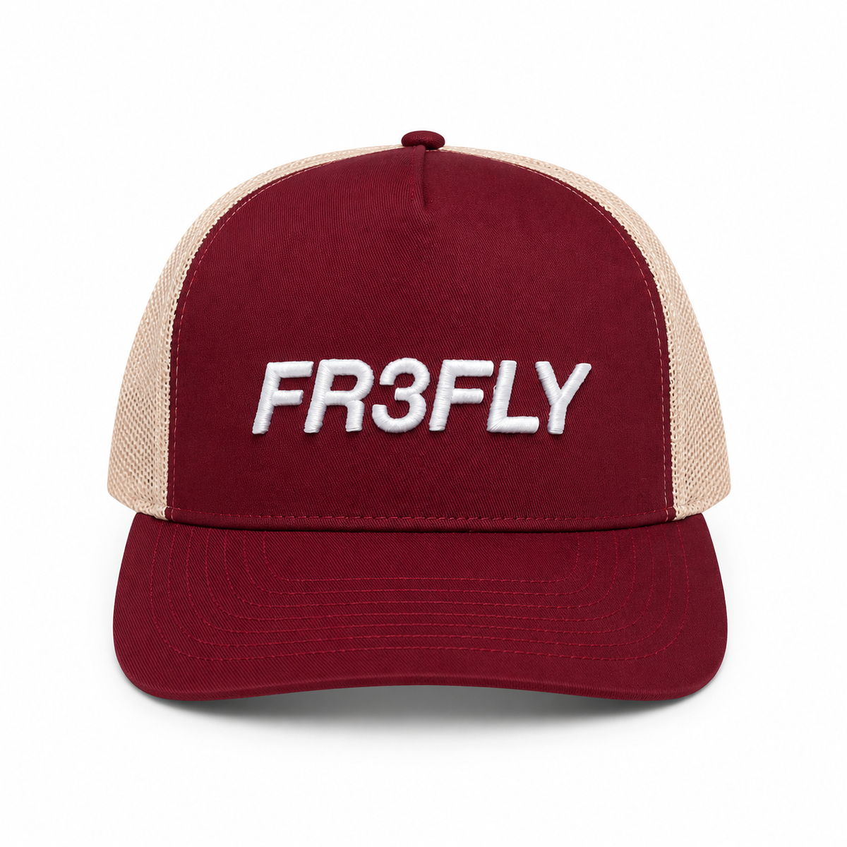 Burgundy/Beige FR3FLY Cap