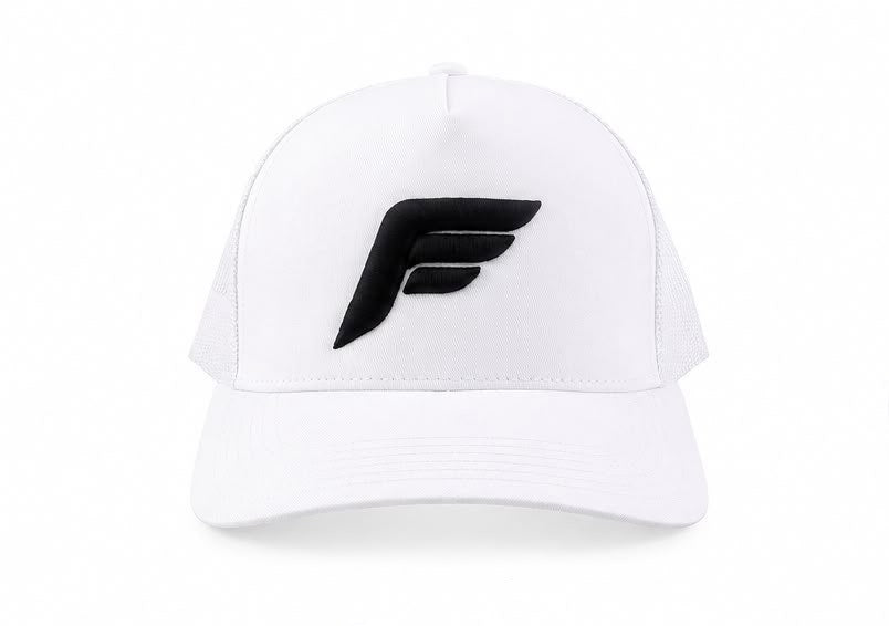 White/Black cap