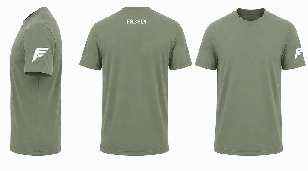 FR3FLY Khaki Green T-Shirt