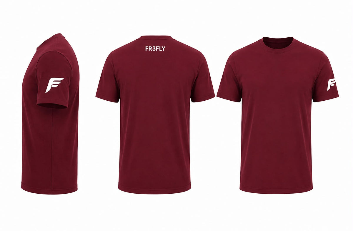 FR3FLY Burgundy T-Shirt